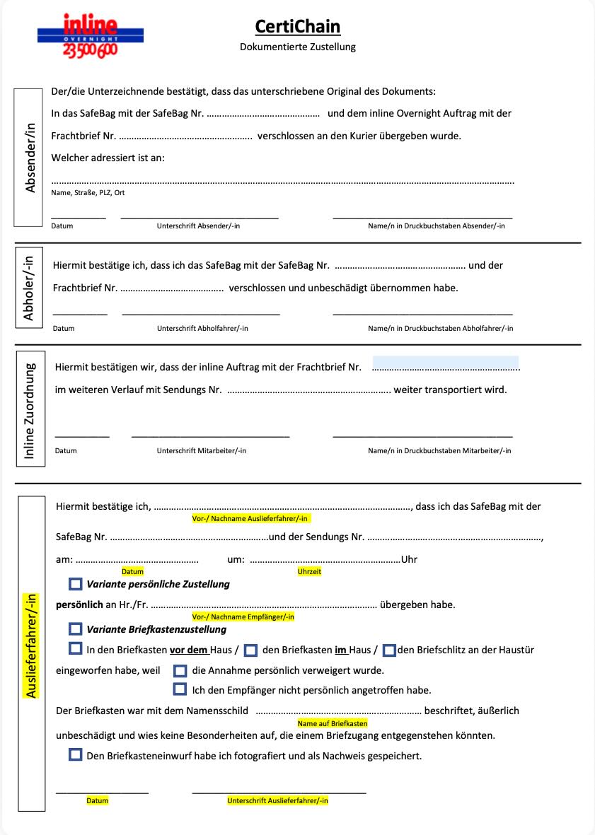 Unser Zustellnachweis
