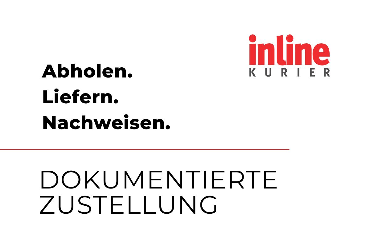 Dokumentierte Zustellung mit inline Kurier